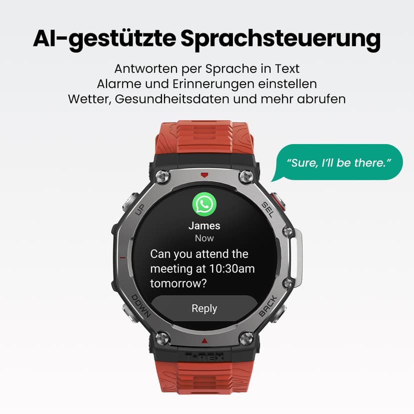 Amazfit T-Rex 3 Outdoor Smartwatch 48mm AMOLED Display, Offline Maps & Navigation, 6 Satellite Systems Dual Band GPS, 27 Days Battery Life, NFC Payment, 170 Sports Mode, 45m Freediving for Adventure - 6