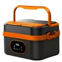 Gamexop Upgraded Cordless Electric Lunch Box, 1.5L Rechargeable Heated Lunch Box Battery Powered Stainless Steel Self-Heating Food Warmer Gift for Indoor Outdoor Work Office Camping Travel - 1