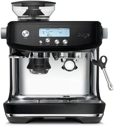 Sage Appliances SES878 the Barista Pro, Espresso Machine with Grinder, 3 Second Heating Time, Matt Black, Mit Mahlwerk