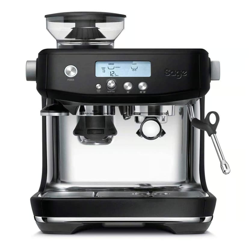 Sage Appliances SES878 the Barista Pro, Espresso Machine with Grinder, 3 Second Heating Time, Matt Black, Mit Mahlwerk - 1
