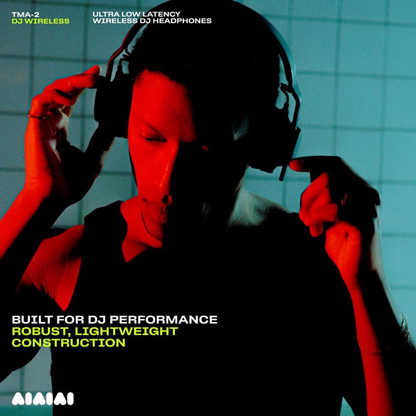 AIAIAI TMA-2 DJ Wireless - Professional DJ Headphones with Ultra-low Latency Wireless Audio, 20+ Hours of Playback, Durable Lightweight Design, High Isolation Ear Pads and Added Bluetooth. - 4