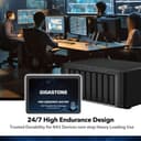 Gigastone Certifié NAS 1To NAS SSD Disque (Lot de 2) 24 h/24, 7 j/7 Durable TLC Endurance élevée Raid Synchro sécurisée des données Cache de Stockage en réseau 2,5 Pouces SATA Disque Dur ssd Interne - 2