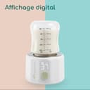 Bebeconfort Chauffe-biberon digital nomade, Chauffe-biberon portable pour bébé, Compact L6,5 x l6,5 x h8 cm, Poids léger (280 g), Écran digital, Batterie durable, Contrôle de la température - 5