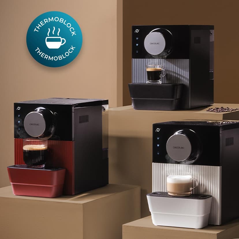 Cecotec Cremmaet Cube Compact Superautomatic Coffee Maker, 1350W, 10g Pressing System, Pre-Infusion System, 19 Bars, Thermoblock System, 5 Grinding Levels, Touch Control Panel - 5