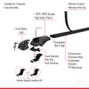 Compatible with Citroen Berlingo 2019-2023 Roof Rack ACE-1 Roof Rack Pack Rack Black - 5