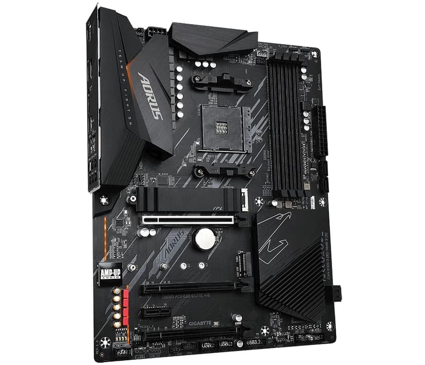 Gigabyte B550 AORUS ELITE V2 Motherboard - Supports AMD Ryzen 5000 Series AM4 CPUs, 12+2 Phases Digital Twin Power Design, up to 4733MHz DDR4 (OC), 2xPCIe 3.0 M.2, 2.5GbE LAN, USB 3.2 Gen - 3