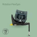Maxi-COSI Mica 360 S, 360 Car Seat, 3 Months - 4 Years (61-105cm), Baby Car Seat, FlexiSpin Rotation, 5 Recline Positions, G-Cell Protection, Easy-in Harness Hooks, Tonal Graphite - 2