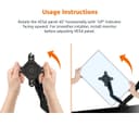 Amazon Basics Gas Spring Dual Computer Monitor Arm Mount, Adjustable, Holds Monitors up to 27 Inches (68.6 cm), Black - 2