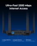 Cudy BE3600 Dual-Band Wi-Fi 7 Router, Lightning-Fast Speeds, 3600Mbps, 2.5G Multi-Gig Connectivity, Far-Reaching Coverage, Smooth and Stable, WR3600H - 3