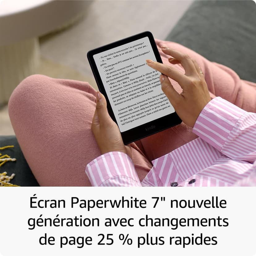 Amazon Kindle Paperwhite Signature Edition (Nouvelle génération) - Notre modèle le plus rapide avec éclairage avant à réglage automatique et charge sans fil - 32 Go - Rose métallisé - 2