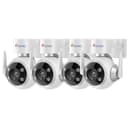 Ctronics 4PCS Outdoor WiFi Surveillance Camera Kit, IP Camera Home Surveillance with Auto Human Detection Tracking, 30M Colorful Night Vision, Two-Way Audio, 3 Mounting Methods - 1