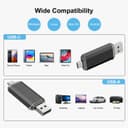 RAOYI 128GB USB C Flash Drive USB C and A Dual USB 3.0 Stick USB Type-C Memory Stick Thumb Drive for Smartphones, Tablets, Macs and Computers, Black - 8