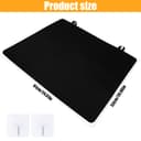 NVGFTG Hob Cover 62 × 53 cm Hob Cover One Piece Kitchen Cover Plate with Hook Hob Cover Plate for Ceramic Hob Cover Hob Induction Protective Mat Black - 2