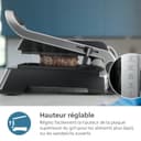 Philips Contact Grill - Adjustable Temperature Large Cooking Surface and High Power - Removable Non-Stick Plates and Grease Catcher (HD6301/90) - 7