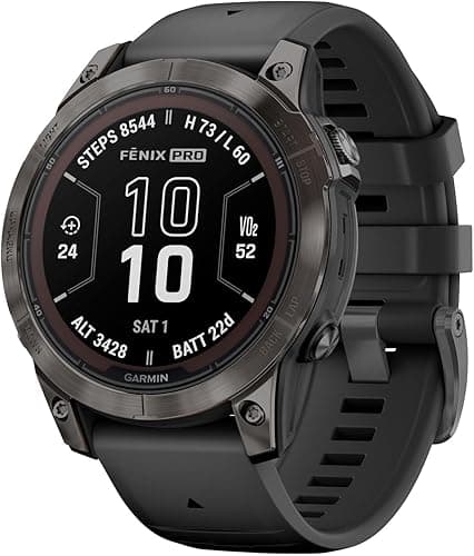 Garmin Bracelet Fenix 7, Gris/Noir, 47mm, Pro Sapphire Solar