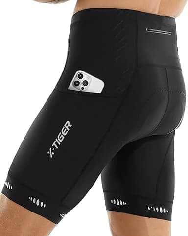 X-TIGER Cycliste Homme avec 3 Poches Montagne Cyclisme Sh…