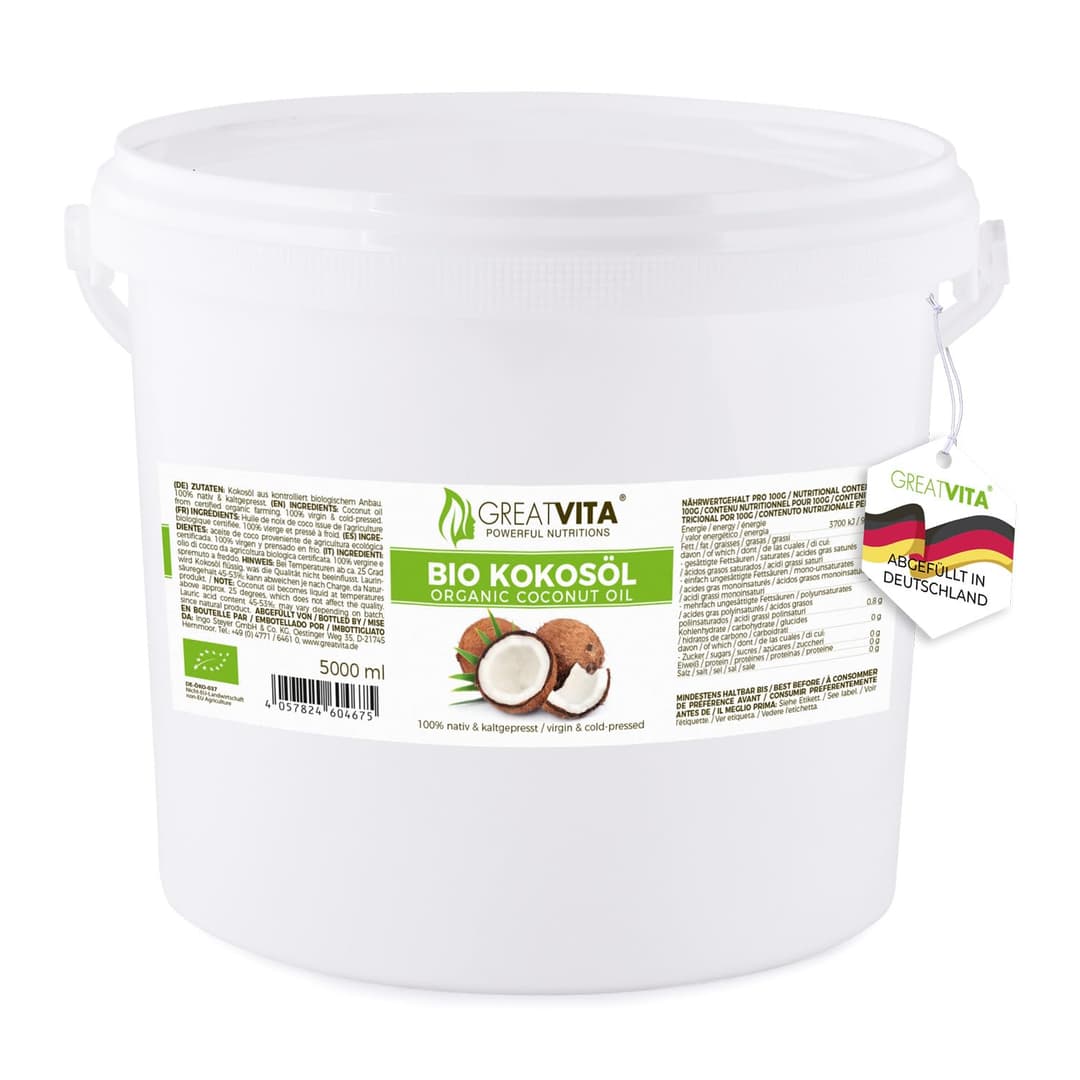 MeaVita Huile de Noix de Coco Biologique Native dans un S…