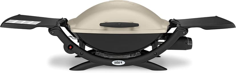 Weber Barbecue à gaz Q2000 55 x 39 cm avec tables latérales rabattables en titane (53060079) - 1