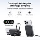 EcoFlow Rapid Mag Qi2.2 Magnetic Powerbank 10000mAh 25W with USB C Cable 36W, Qi2.2 Certified External Battery Magnetic Wireless Power Bank Fast Charger for iPhone 17/16/15 Pro Max Black - 3