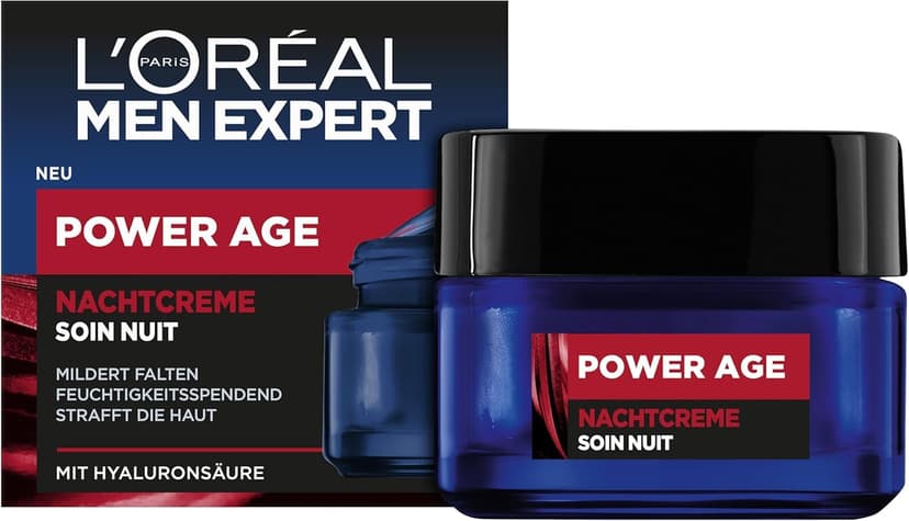 L'Oréal Men Expert Power Age Soin Nuit Acide Hyaluronique… - 1
