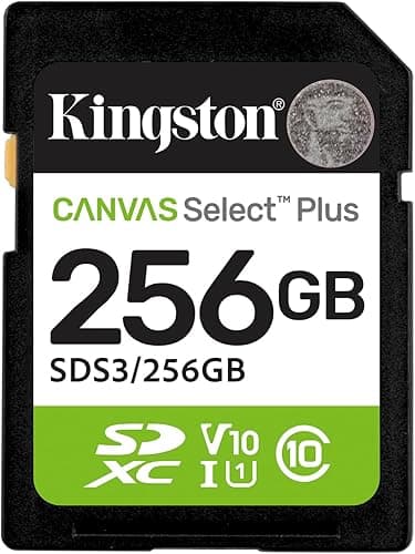 Kingston Cartes mémoire SD Canvas Select Plus 256Go SDXC …