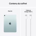 Apple iPad Air 11 Inch with M3 Chip: Designed for Apple Intelligence, Liquid Retina Display, 128GB, 12MP Front/Rear Cameras, Wi-Fi 6E, Touch ID, Day Battery Life - Blue - 6