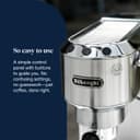 De'Longhi Dedica Style, Traditional Pump Espresso Machine, Coffee and Cappuccino Maker, EC685M, Silver - 5