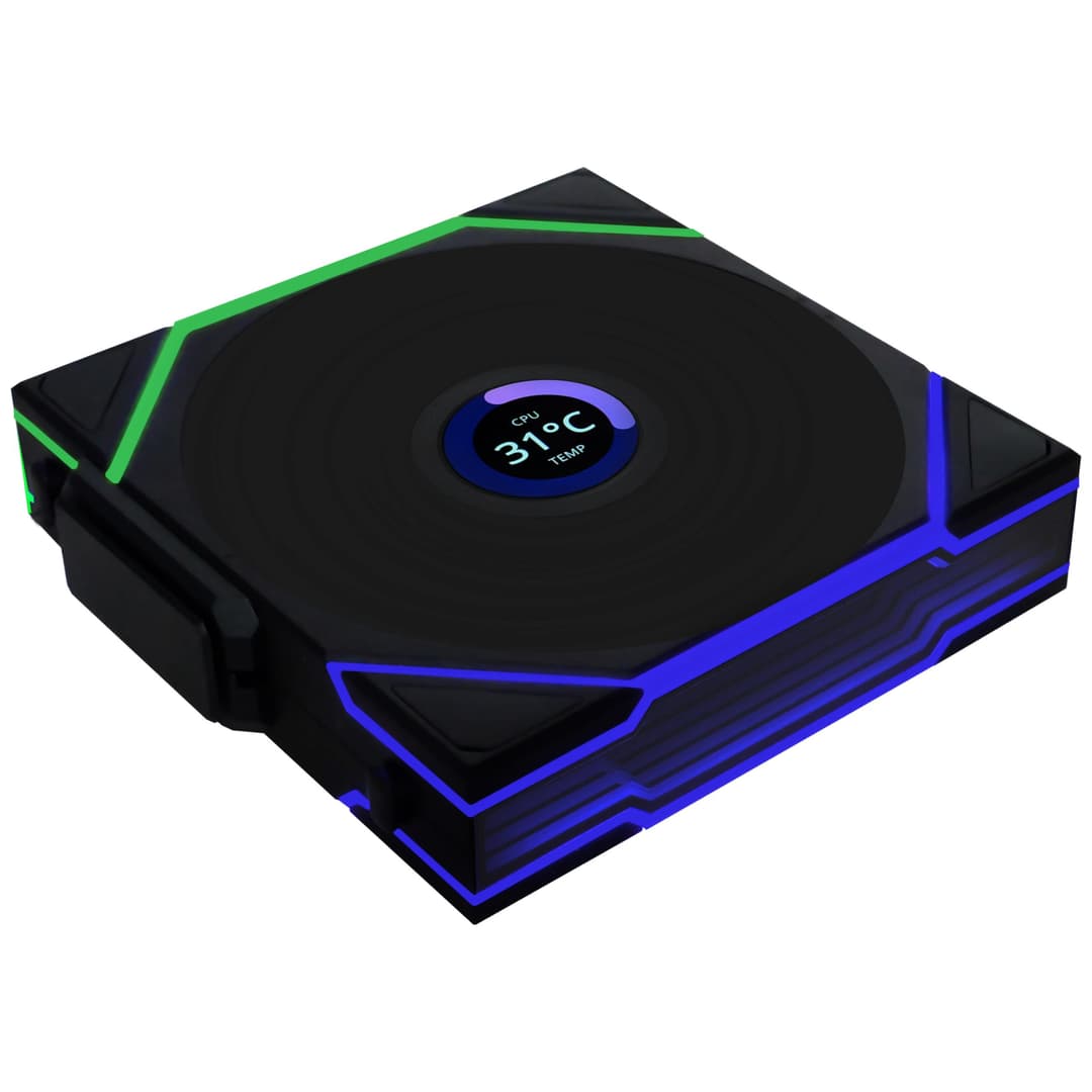 Lian Li UNI FAN TL Wireless LCD PC Fan 120mm RGB – Revers…