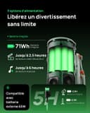 XGIMI Mogo 4 Laser Vidéoprojecteur Portable avec 4 filtres, 550 lumens ISO, Rotation à 360°, Batterie intégrée, 2,5 Heures de Lecture, Compatible avec Google TV & Netflix, 2 x 6 W Harman Kardon - 5