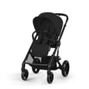CYBEX Gold Balios S Lux Pushchair, Ergonomic Lying Position, One-Hand Harness System, from Birth to 22 kg (Approx. 4 Years), Moon Black - 1