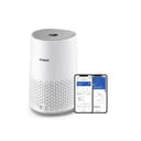 Philips Air Purifier 600 Series, Energy Efficient with Smart Sensor, For allergy sufferers, HEPA filter removes 99.97% of pollutants, Covers up to 44m2, App control, White (AC0651/10) - 1