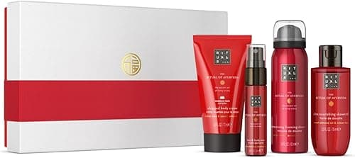 RITUALS Le Ritual of Ayurveda Coffret Cadeau Petit Coffret Cadeau avec Produits de Soins Personnels avec Rose Indienne et Huile d'amande Douce - Parfum Équilibre