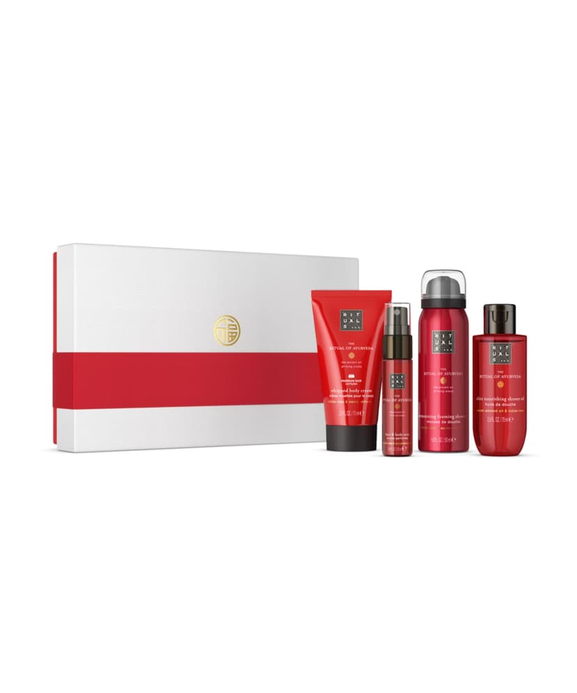 RITUALS Le Ritual of Ayurveda Coffret Cadeau Petit Coffret Cadeau avec Produits de Soins Personnels avec Rose Indienne et Huile d'amande Douce - Parfum Équilibre - 1