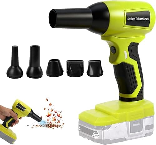 Souffleur à Feuilles sans Fil pour Ryobi 18V, Nettoyeur d…