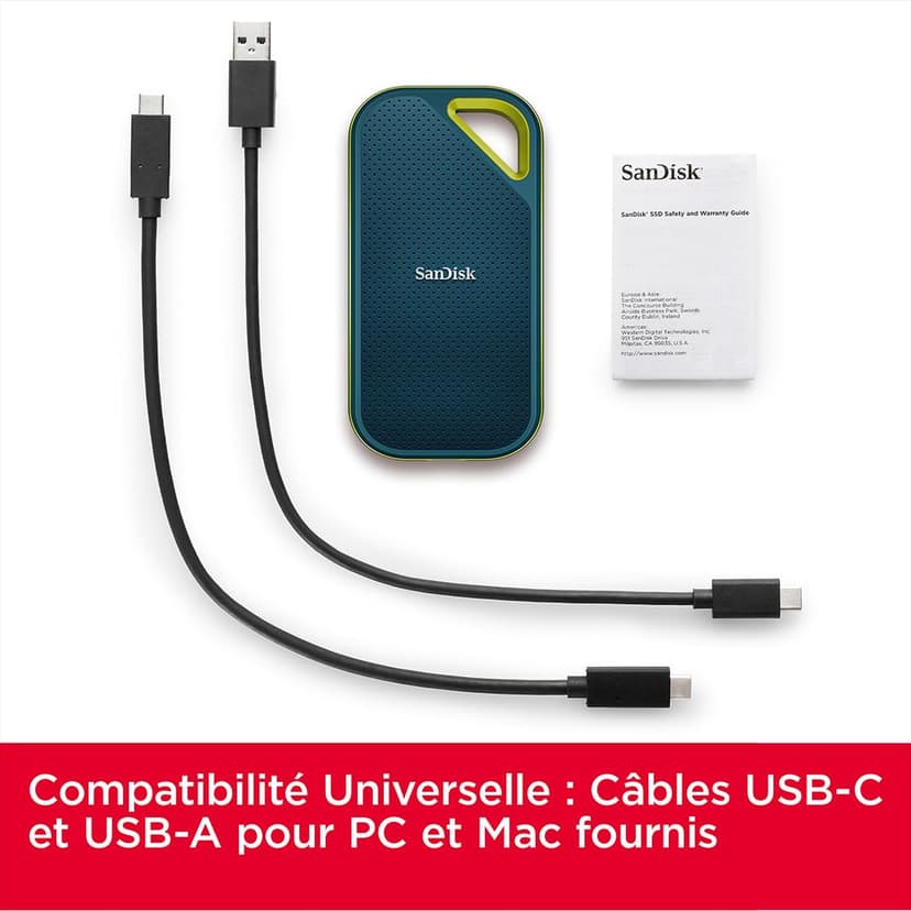 SANDISK Extreme Pro Portable SSD 4TB (up to 2000MB/s Read/Write speeds, 256 bit AES Hardware encryption, up to Three-Meter Drop Protection, IP65 Water and Dust Resistance) Monterey - 3