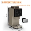 KRUPS Coffee Crush Superautomatic Coffee Maker 15 Bar 3 Coffee Recipes 3 Temperature Levels Touch Screen Compact 15 cm Wide SA402AE0 - 9
