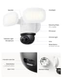 Reolink TrackFlex Floodlight WiFi, 4K PTZ Camera Outdoor, 360° Auto-Tracking Zoom, 270° PIR Detection, 3000 Lumens, Floodlight Camera Wi-Fi 6 with Local AI Video Search, 24/7 Recording, Hardwired - 9
