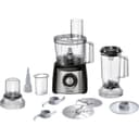 Bosch MultiTalent 3 MCM3501M — Versatile Food Processor with 50+ Functions — 800 W — 2.3 L Capacity — Colour: Black/Brushed Stainless Steel - 1