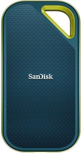 SANDISK Extreme Pro Portable SSD 4TB (up to 2000MB/s Read/Write speeds, 256 bit AES Hardware encryption, up to Three-Meter Drop Protection, IP65 Water and Dust Resistance) Monterey