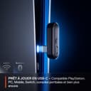 SteelSeries Casque Arctis Nova 3P Wireless - Appli Mobile Companion - Batterie 40h - Haut-parleurs magnétiques en néodyme - 2,4 GHz/Bluetooth - Micro détachable - PS5, PS4, PC, Switch, Mobile -Noir - 7
