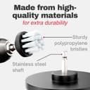 Drill Brush Attachments for Cordless Drill [Set of 6] Universally Cleans Cars, Rims, Upholstery, Tiles, and More I Drill Brushes for Cleaning I Drill Cleaning Brush Set I Drill Brush Set - 6