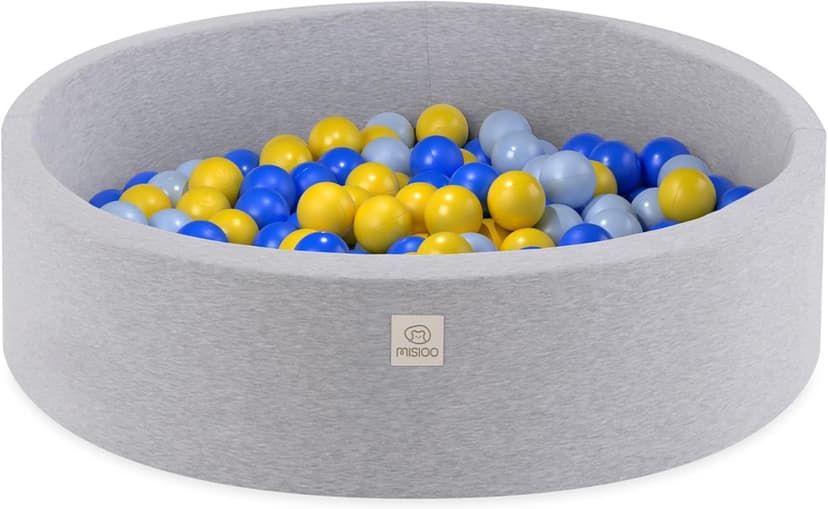 MISIOO Smart Piscina de Bolas 90 x 30 cm Redonda para Niños Pequeños - 1