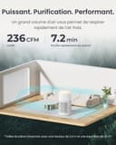 SwitchBot Purificateur D'air Avec Application Et Veilleuse, CADR 400m³/h, Jusqu'à 83㎡, Filtre HEPA Élimine 99.97% Moisissures Poussières, Mode Sommeil 20dB (Purificateur) - 5
