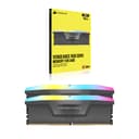 CORSAIR VENGEANCE RGB DDR5 32GB (2x16GB) DDR5 6000MHz CL36 AMD EXPO Intel XMP iCUE Compatible Computer Memory – Gray (CMH32GX5M2E6000Z36) - 6
