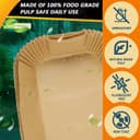 Pack of 150 Air-Fryer Liners Baking Paper for Hot Air Fryer Ninja AF500EU AF500EUCP, Cecotec 9000, 100 Pieces Rectangular for 5.2L, 50 Pieces for 10.4L & 10L Various Two Sizes Air Fryers - 2