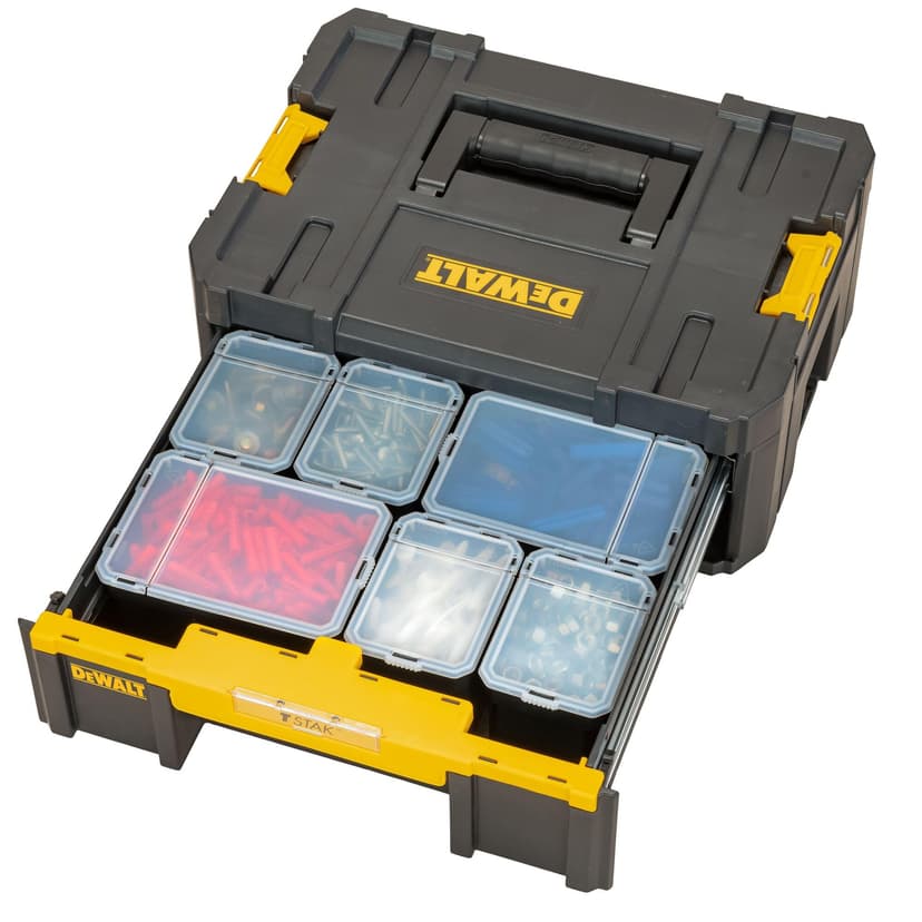 DEWALT DWST1-70705 T-Stak III Tool Storage Box with Drawer, Yellow/Black, 17.6 cm*44.0 cm*31.4 cm - 5