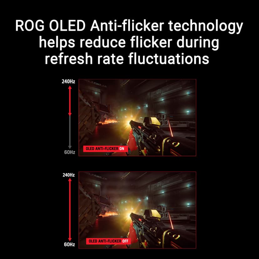 ASUS ROG Strix OLED XG27AQDMES gaming monitor ― 27-inch (26.5-inch viewable) 1440p 240 Hz, 0.03ms, Care Pro, ELMB, G-SYNC® compatible, 99% DCI-P3, and DisplayWidget Center - 5