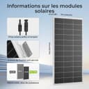 Rvpozwer 400W Panneaux Solaires Monocristallins, 2×200w Module PV pour Batteries 12V, Panneau Solaire de N-type, Panneau Solaire pour RV, supports de toit, bateaux - 6