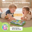 hahaland Jouet Bébé 1 an – Tablette Éducative Interactive avec Sons, Lumières et 5 Langues d’Apprentissage (en/FR/DE/IT/ES), Jouet d’Éveil Musical Cadeau Enfant 1 2 3 Ans Garçon Fille - 3