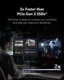 Lexar EQ790 4TB SSD, M.2 2280 PCIe Gen4x4 NVMe 1.4 Internal SSD, Up to 7,000MB/s Read, High-Performance Storage Internal Solid State Drive for AI Rendering, 4K Video Editing, PC & PS5 Gaming - 3